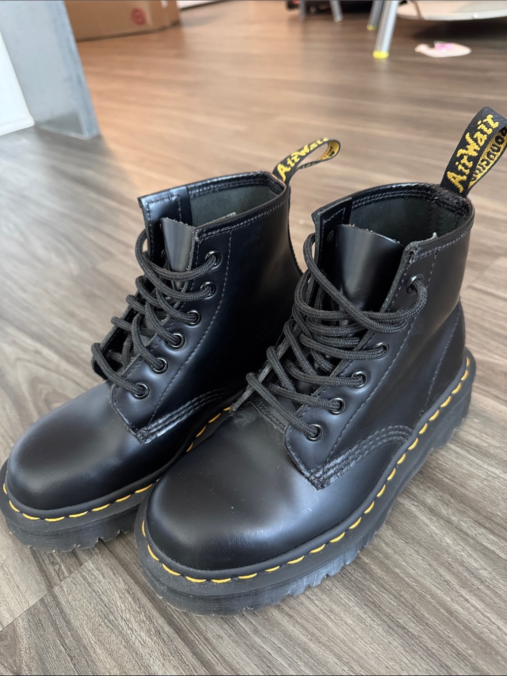 Dr Martens 1460 Bex Smooth Leather Platform Boots EU 36
